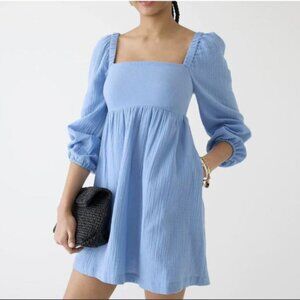 JCrew Squareneck soft gauze dress